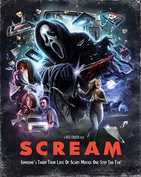 scream alternate poster posterspy halloween movie poster scream vrogue