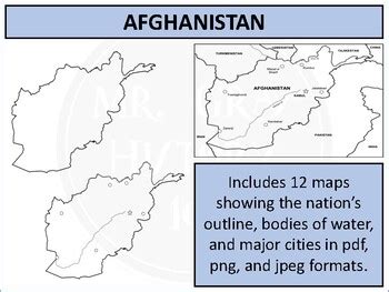 Afghanistan Map Resources By Mrgrayhistory Teachers Pay Teachers