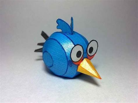 Angry Birds Blue Papercraft Paradise Papercrafts Paper Models