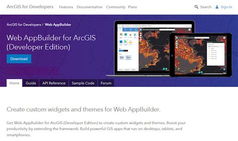 Web Appbuilder For Arcgis V13 Developer Edition Available This Week