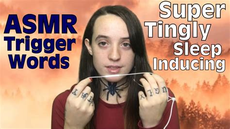 asmr trigger words repeating tingly words whispered mouth sounds youtube