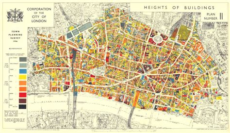 Forty Fj Vintage City Of London 1944 Reconstruction Plans And Maps