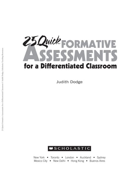 25 Quick Formative Assessments