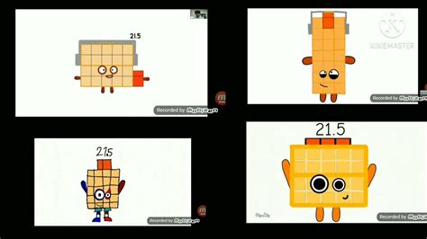Numberblocks Band Halves 215 To 405 4 Combined Many Youtube