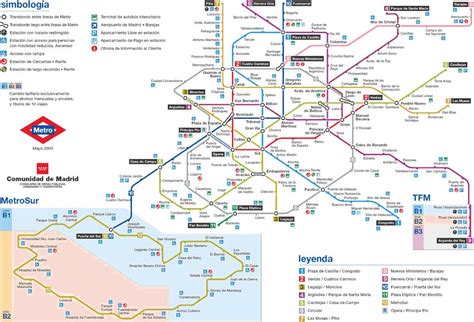 Madrid Metro System Map Madrid Metro Station Map Spain