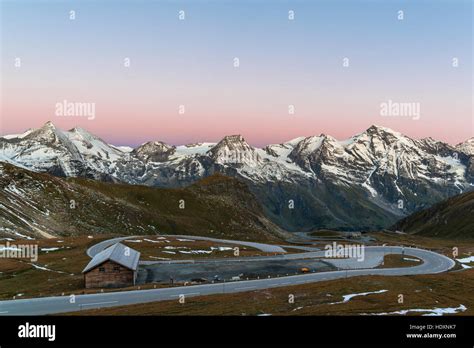 View Of The Grossglockner High Alpine Road And The Glocknergroup At