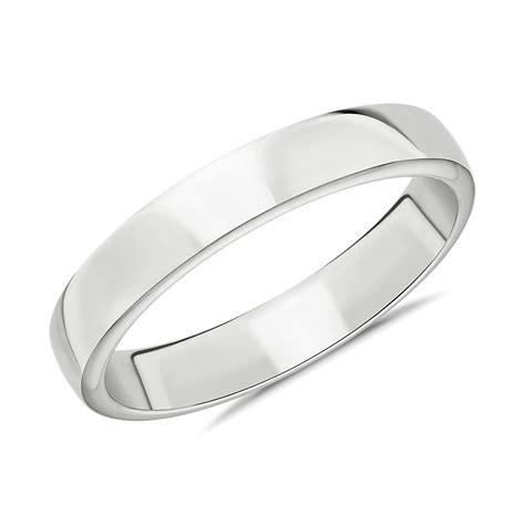 Skyline Comfort Fit Wedding Ring In Platinum 4 Mm Blue Nile