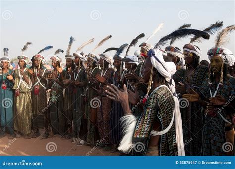 Wodaabe Men At Gerewol Cure Salee Niger Editorial Photography Image