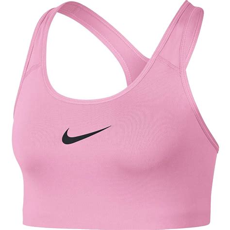 Nike Womens Swoosh Sports Bra Pinkblack