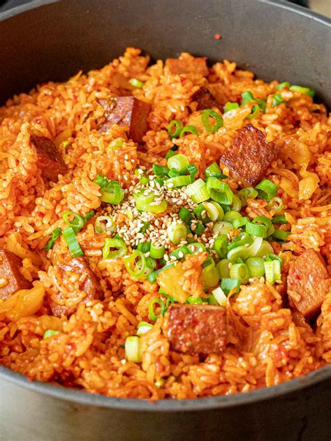 Kimchi Fried Rice With Spam Drive Me Hungry