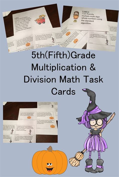 Multiplication And Division Math Task Cards Math Task Cards Math