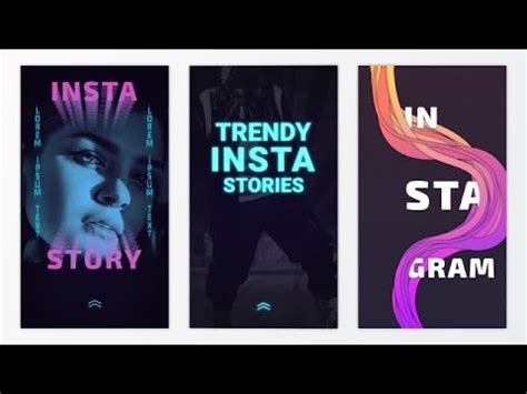 You can use these free templates to promote your product, business, service and vlogs. Trendy Insta Stories After Effects Templates - YouTube