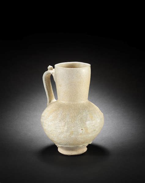 bonhams a seljuk monochrome moulded pottery jug persia 12th 13th century