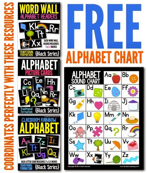 Charts in a4 pdf templates. FREE Alphabet Chart for Students
