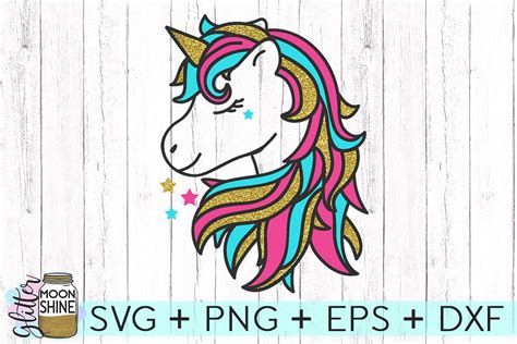 Magical Unicorn Svg Dxf Png Eps Cutting Files 74996 Svgs Design