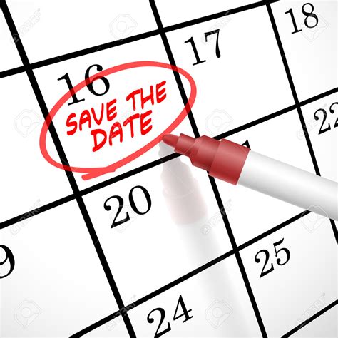 Save The Date Words Circle Marked On A Calendar Metro Weekly
