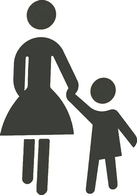 Mother And Children Symbol