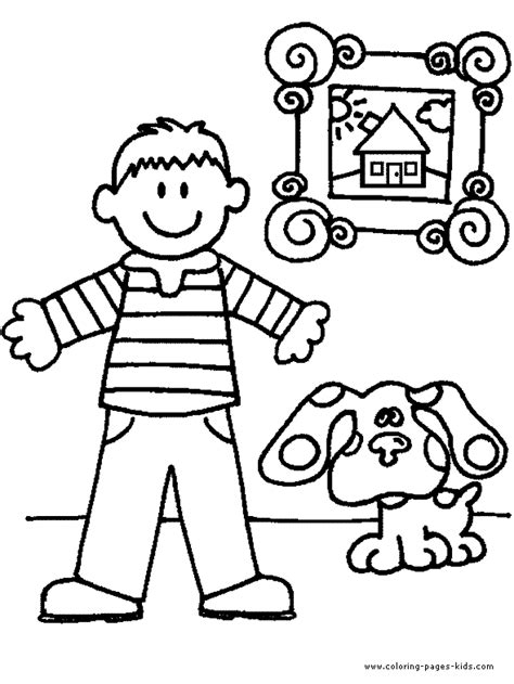 Blue's clues season 5 episode 2 colors everywhere! Blues Clues Thinking Chair Coloring Page Coloring Pages