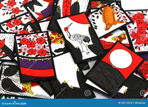 Japanese Playing Cards Stock Photo Image Of Hanafuda 54712478