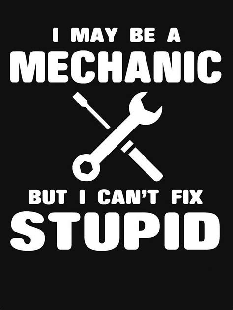 I May Be A Mechanic But I Cant Fix Stupid Essential T Shirt By