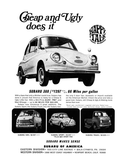 The Tiny Subaru 360 Was The First Subaru Production Car Imported Into