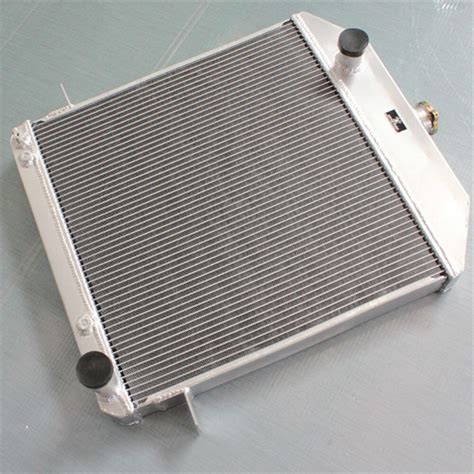 Aluminum Alloy Radiator For Ford Deluxe Chevy V Swap W Dual Core On