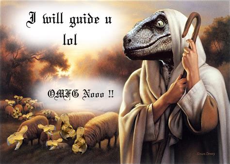 Free for commercial use no attribution required high quality images. Raptor jesus guiding his flock | Raptor Jesus | Know Your Meme