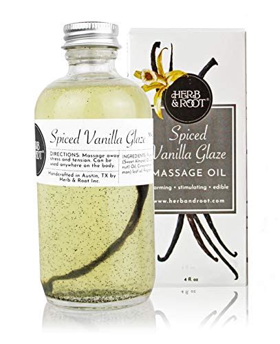 Edible Vanilla Massage Oil With Warming Cinnamon Spice To Relax The
