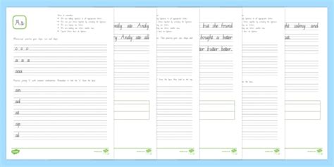 beginners cursive handwriting worksheets year 5 6 nz