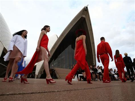 Australian Fashion Week Designer Dion Lee Opens At Sydney Opera House