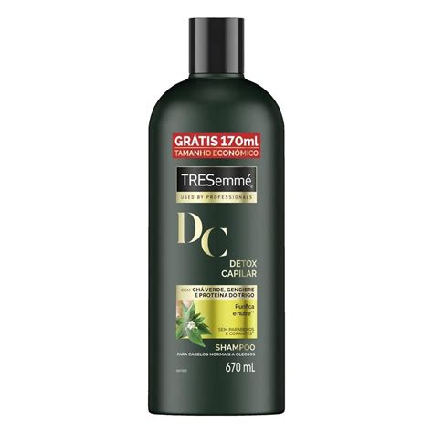 Shampoo TresemmÉ Detox Capilar 670ml Grátis 170ml