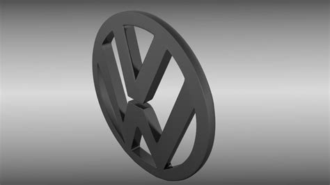 Vw Logo 3d Model In Parts Of Auto 3dexport