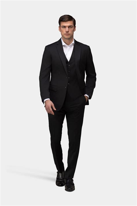 Black Three Piece Suit Tailor Store®