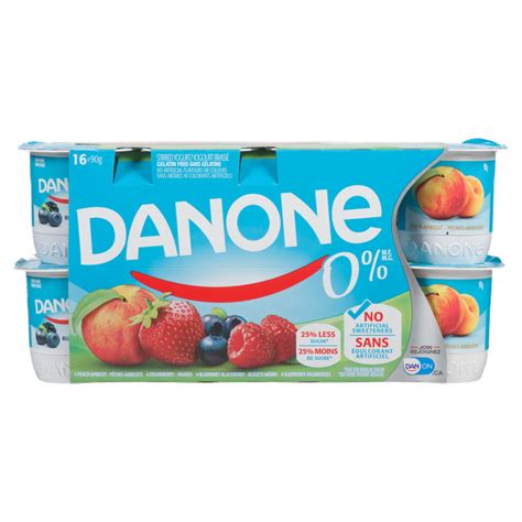 Danone Stirred Yogurt 0% M.F. 16 x 90 g | Powell's Supermarkets
