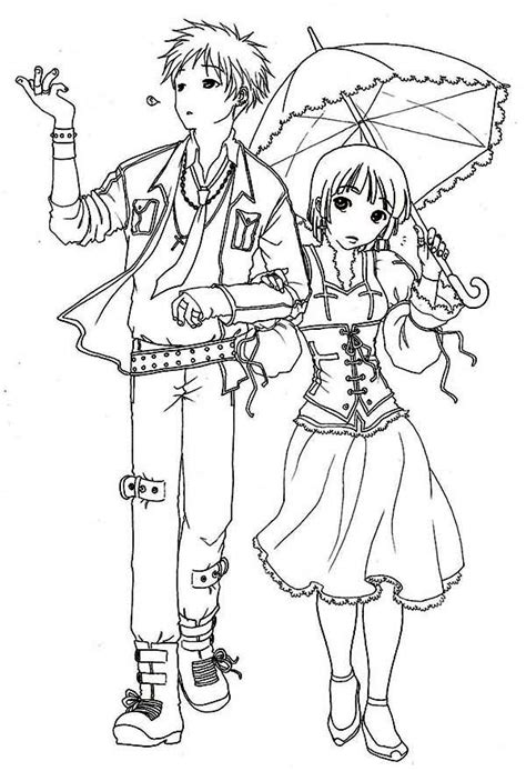 Romantic Japan Anime Coloring Page Coloring Sky