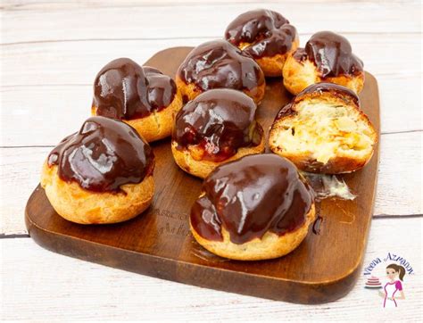 these classic french dessert profiteroles are made with choux pastry that are light as air and