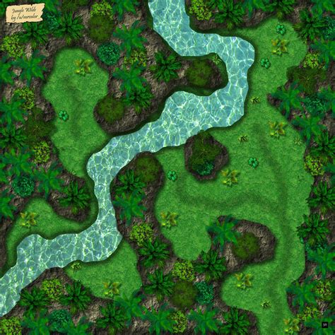 Dense Jungle Wilds Dungeons And Dragons Post Dungeon Maps Fantasy
