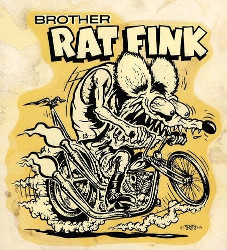 Motorcycle 74 Rat Fink Ed Roth