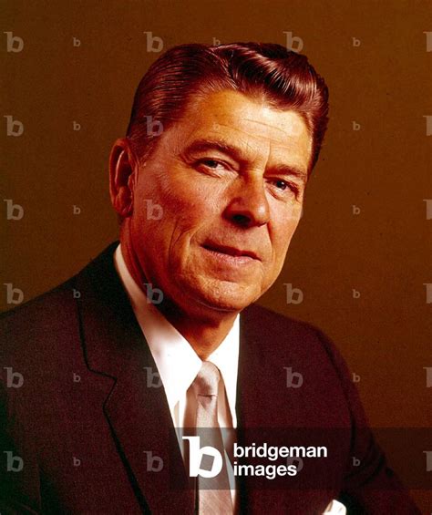 Image Of Portrait Of Comedian Ronald Reagan In 1966
