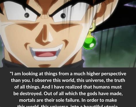 Goku Black Quotes 15 Best Dragon Ball Z Gt Super Quotes Images