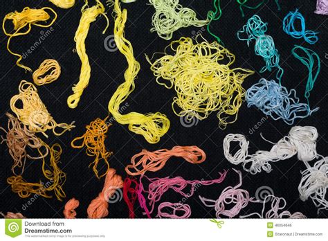 Colored Threads Stock Photo Image Of Knitting Embroidery 46054646