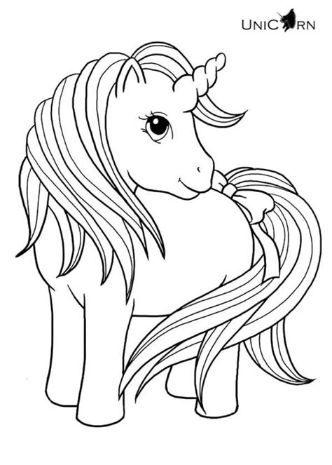 These free printable unicorn coloring pages are super sweet and fun for unicorn fans of all ages! Lovely Baby Unicorn With Long Hair And Tail Coloring Page ...