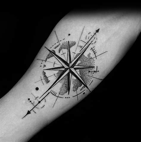 50 Small Compass Tattoos For Men Navigation Ink Design Ideas