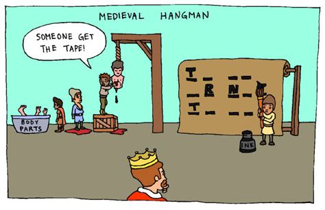 medieval hangman medieval hangman comics funny comics and strips cartoons funny pictures