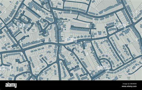 Illustrated Street Map Generic City Hi Res Stock Photography And Images