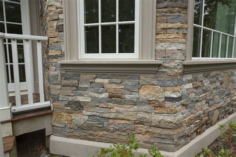 European Style Home With Natural Thin Stacked Stone Cladding