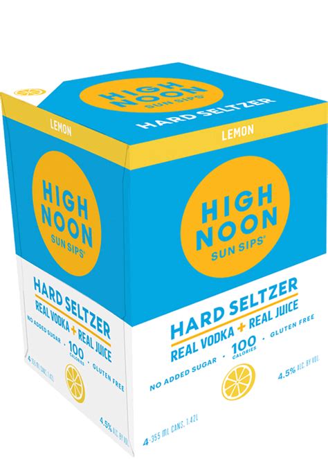 High Noon Hard Seltzer Vodka Lemon Total Wine More