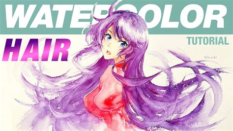 How To Paint Hair Watercolor Anime Tutorial Youtube