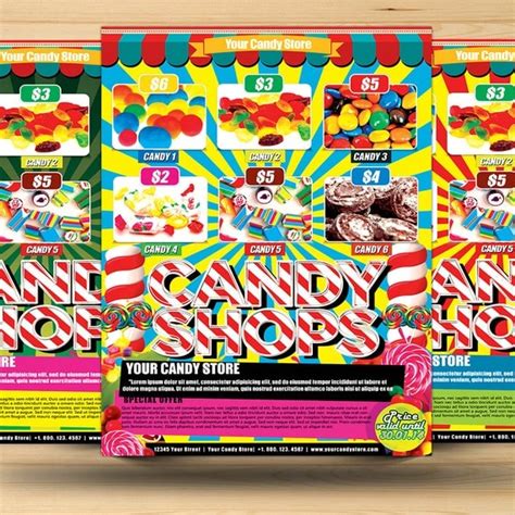 Candylicious Candy Shop Promotion Flyer