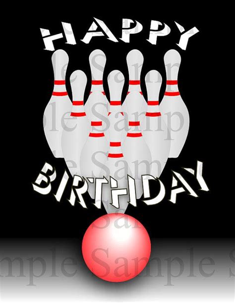 Bowling Birthday Party Card Printable Bowl By Customizableart Bowling
